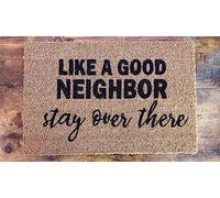 comme Un Bon Voisin, Restez Là-Bas Tapis De Bain Ramasse La Saleté Tapis De Porte Antidérapant Absorbant Paillasson pour Balcon Couloir Extérieur 40 X 60Cm