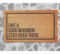 comme Un Bon Voisin, Restez Là-Bas Tapis De Porte Résistant Paillasson Ramasse La Saleté Paillasson Exterieur pour Entrée Accessoires Maison Douche 40 X 60Cm