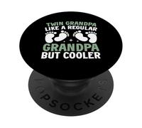 comme Un Grand-père Normal mais Un Grand-père jumeau Plus Cool PopSockets PopGrip Adhésif