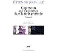 Comme un qui s'est perdu dans la forêt profonde Etienne Jodelle (Auteur), Florence Delay (Préface), Agnès Rees (Edité par)