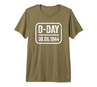 Commémoration 2e Guerre Mondiale Débarquement Normandie T-Shirt Haut de Gamme