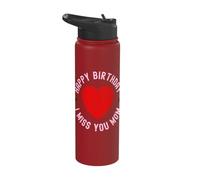 Commémoration d'anniversaire d'une mère disparue : Souvenir de la mémoire Stainless Steel Insulated Water Bottle
