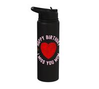 Commémoration d'anniversaire d'une mère disparue : Souvenir de la mémoire Stainless Steel Insulated Water Bottle