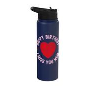 Commémoration d'anniversaire d'une mère disparue : Souvenir de la mémoire Stainless Steel Insulated Water Bottle