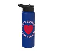 Commémoration d'anniversaire d'une mère disparue : Souvenir de la mémoire Stainless Steel Insulated Water Bottle
