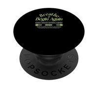 Commencez à Nouveau - Urban Typography Streetwear PopSockets PopGrip Adhésif