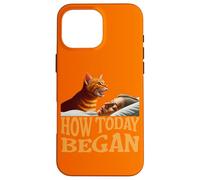 Comment a commencé Aujourd'hui Cat Woke Me Early Again Cat Alarm Meow Coque pour iPhone 16 Pro Max