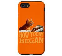 Comment a commencé Aujourd'hui Cat Woke Me Early Again Cat Alarm Meow Coque pour iPhone SE (2020) / 7/8