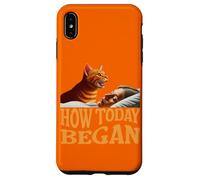 Comment a commencé Aujourd'hui Cat Woke Me Early Again Cat Alarm Meow Coque pour iPhone XS Max