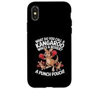 Comment Appelez-Vous Un Kangourou Qui est Un Boxeur ? Une Pochette de Frappe ! Coque pour iPhone X/XS