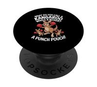 Comment Appelez-Vous Un Kangourou Qui est Un Boxeur ? Une Pochette de Frappe ! PopSockets PopGrip Adhésif