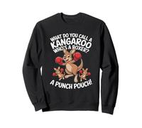 Comment Appelez-Vous Un Kangourou Qui est Un Boxeur ? Une Pochette de Frappe ! Sweatshirt