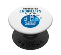 Comment Attirer l'attention d'un ingénieur drôle PopSockets PopGrip Adhésif