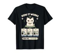 Comment ça Marche, est-ce Que j'approuve Funny Cat Pun T-Shirt
