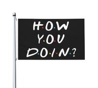 Comment Ça Va Drapeau De Jardin Couleurs Vives Bannière Solide Drapeaux Pour Bar Porche Fête 90X150Cm