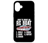 Comment conduire un bateau RC Funny RC Model Design pour RC Captain Coque pour iPhone 16 Plus