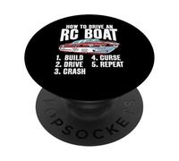Comment conduire un bateau RC Funny RC Model Design pour RC Captain PopSockets PopGrip Adhésif
