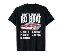 Comment conduire un bateau RC Funny RC Model Design pour RC Captain T-Shirt
