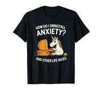 Comment désinstaller Anxiety & Other Life Hacks Funny Unicorn T-Shirt