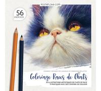 Comment Dessiner des Animaux de Compagnie Réalistes. Coloriage Races de Chats: 56 Illustrations Artistiques de Chats de Race à Pratiquer avec des Crayons de Couleur