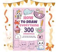 Comment dessiner n'importe quoi pour les amateurs de peinture, 300 dessins simples étape par étape mignons, choses mignonnes, animaux, nourriture, cadeaux et plus de choses étonnantes, des motifs merv