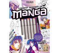 Comment dessiner un manga - Avec 6 feutres pro et 1 marqueur - Collectif - Fleurus - Jeux livres objets