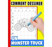 Comment dessiner un Monster Truck: Tutoriel de dessin de véhicules étape par étape | Pour enfants, enfants ỏ amoureux | Anniversaire | Cadeaux de Noël ... | Cadeaux pour soulager le stress