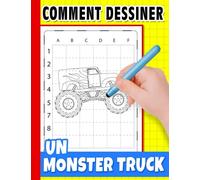 Comment dessiner un Monster Truck: Tutoriel de dessin de véhicules étape par étape | Pour enfants, enfants ỏ amoureux | Anniversaire | Cadeaux de Noël ... | Cadeaux pour soulager le stress