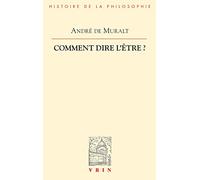 Comment dire l'être? : L'invention du discours métaphysique chez Aristote