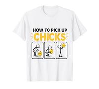 Comment draguer Les Poussins, Blague Sarcastique pour Funny T-Shirt