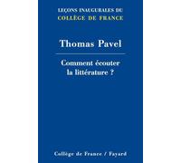 COMMENT ECOUTER LA LITTERATURE ?
