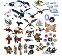 Comment entraîner Son Dragon 3D Cartoon pour les chambres garçons et filles sticker mural Taille: Grand
