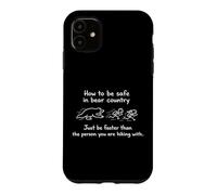 Comment être en sécurité dans Bear Country Funny Coque pour iPhone 11