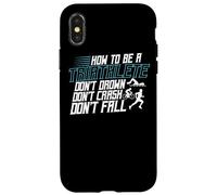 Comment être Un triathlète Définition Swim Bike Run Triathlète Coque pour iPhone X/XS