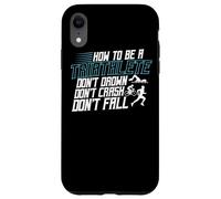 Comment être Un triathlète Définition Swim Bike Run Triathlète Coque pour iPhone XR