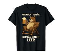 Comment faire l'ours ? La bière fait de la bière vide pour fête T-Shirt