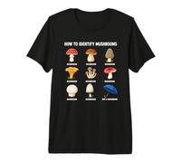 Comment Identifier Les Champignons Tableau Drôle De T-Shirt Haut de Gamme