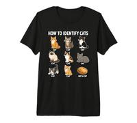 Comment Identifier Les Chats Tableau Drôle des Chats Races T-Shirt Haut de Gamme