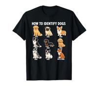 Comment Identifier Les Chiens Tableau Drôle De Chiens Races T-Shirt