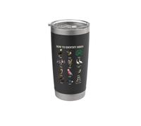 Comment identifier les oiseaux drôle style vintage nature Gobelet isotherme en acier inoxydable double paroi