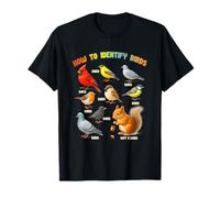 Comment identifier les oiseaux écureuil Observateur d'oiseaux Birder Zookeeper T-Shirt