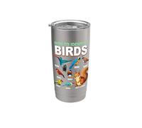 Comment identifier les oiseaux Funny Birds Identification Birdwatcher Gobelet isotherme en acier inoxydable double paroi
