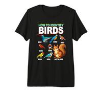 Comment identifier Les Oiseaux Funny Birds Identification Birdwatcher T-Shirt Haut de Gamme