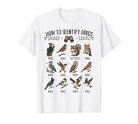 Comment identifier Les Oiseaux Funny Vintage Field Guide Squirrel Art T-Shirt