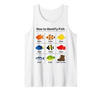 Comment identifier Les Poissons Funny Fish Identification Fisherman Débardeur