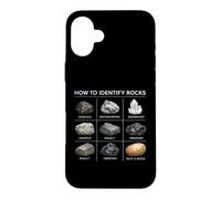Comment identifier Les Roches géologie Amoureux de la Chasse minérale Science Coque pour iPhone 16 Plus