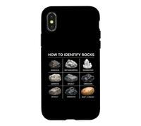 Comment identifier Les Roches géologie Amoureux de la Chasse minérale Science Coque pour iPhone X/XS