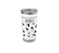 Comment identifier un oiseau drôle d'oiseau humour Gobelet isotherme en acier inoxydable double paroi