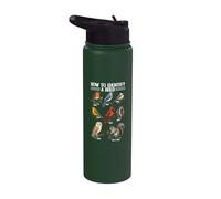 Comment identifier un oiseau drôle observant les oiseaux Stainless Steel Insulated Water Bottle