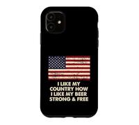 Comment J'aime ma bière Forte et Gratuite Le 4 Juillet Coque pour iPhone 11